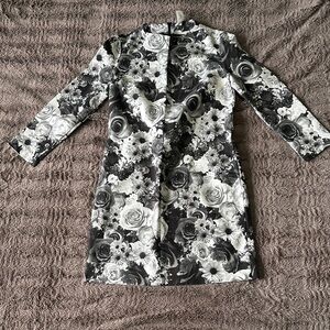 Black & White Floral Dress